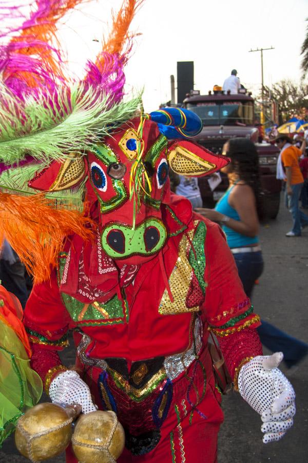 Persona Disfrazada de el Torito en la Batalla de F...