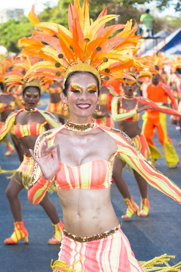 Mujer Bailando en el Desfile de Fantasia, Carnaval...