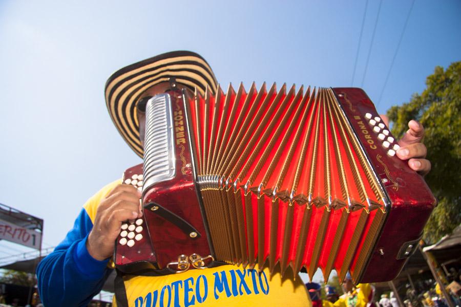 Acordeonero en la Gran Parada, Carnaval de Barranq...