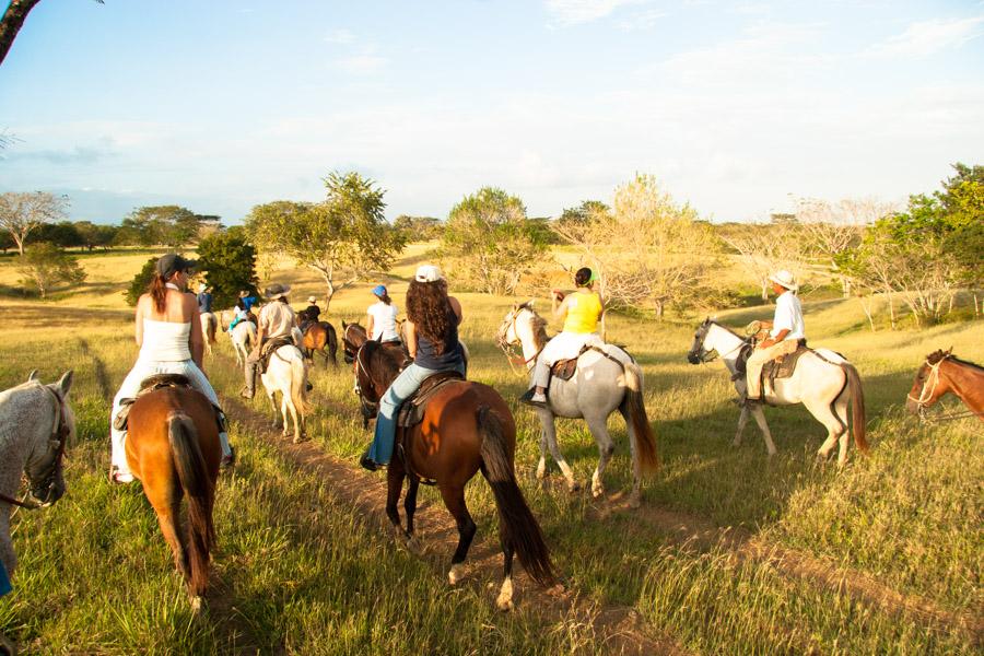 Grupo de Personas Montado a Caballo en Monteria, C...