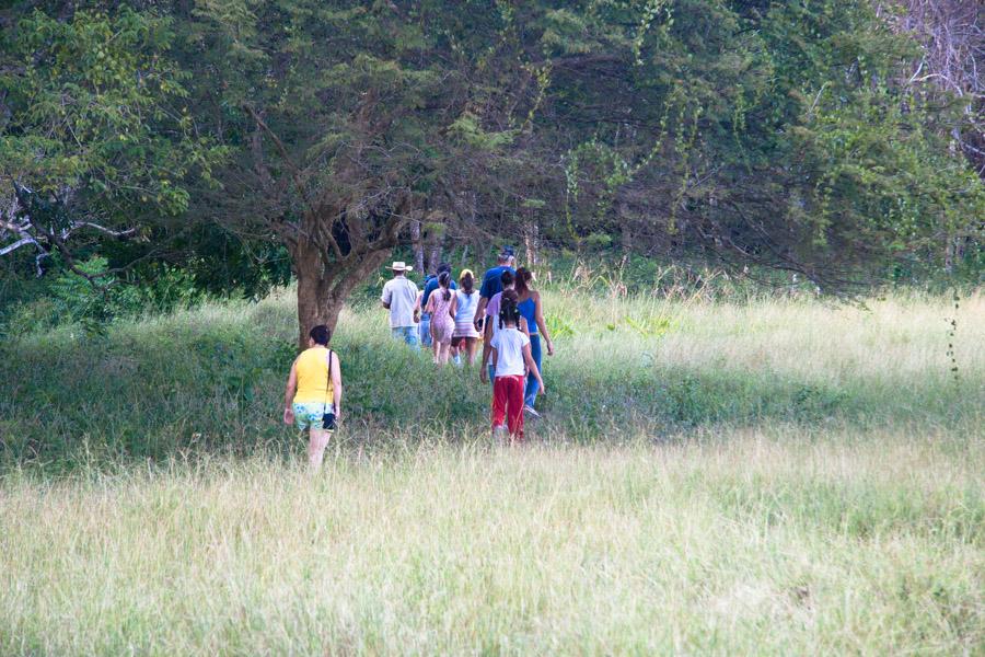 Grupo de Personas Caminando en el Campo, Monteria,...