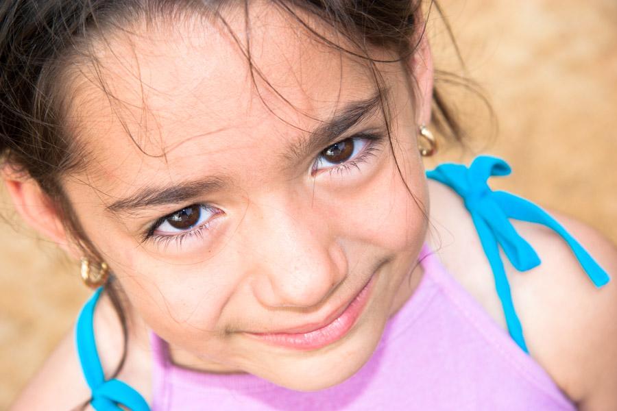 Retrato de una Niña Sonriendo 