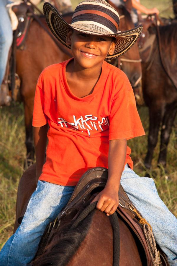 Retrato de un Niño sobre una Montura