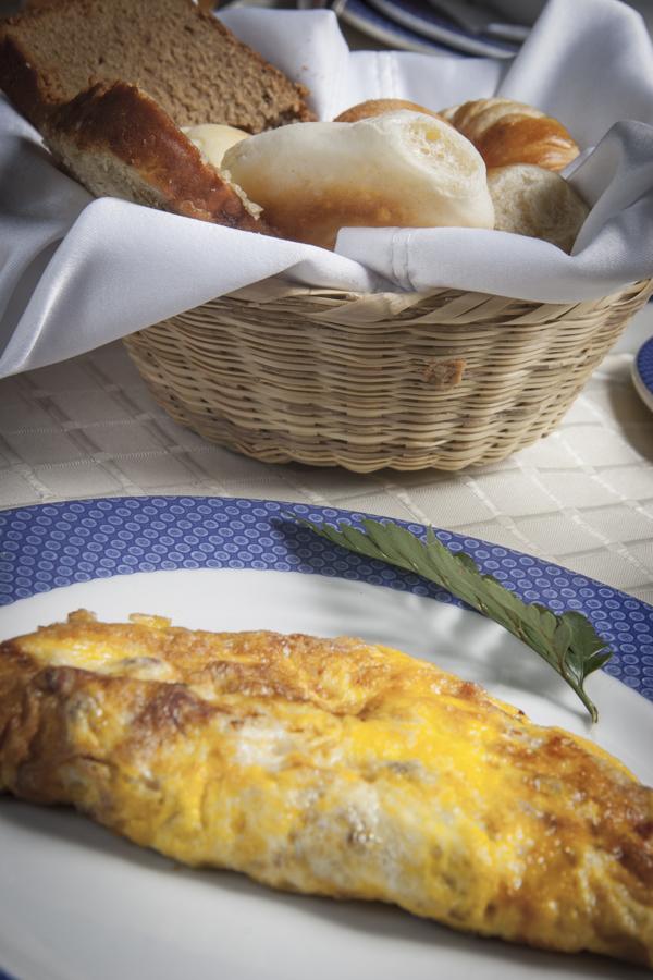 Desayuno con omelet