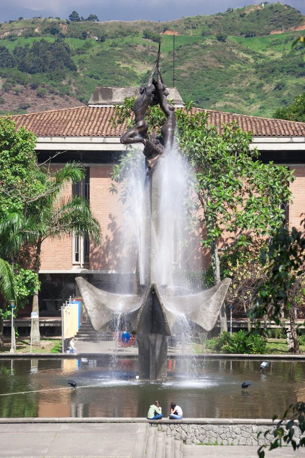 Plaza Central Universidad de Antioquia, Medellin, ...