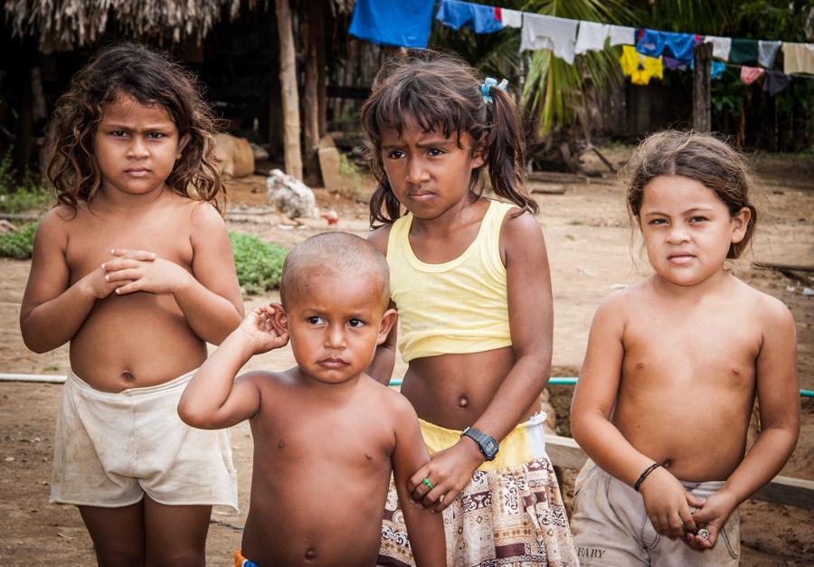 Retrato de Niños Campesinos 