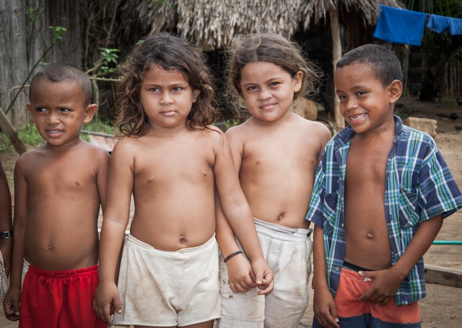 Retrato de Niños Campesinos 