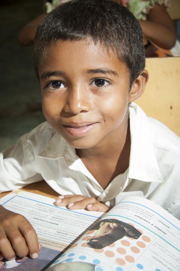 Retrato de un Niño en el salon de clase