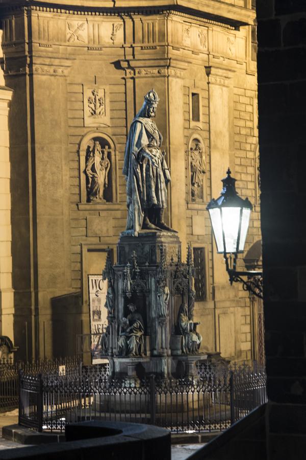 Estatua del Rey Carlos IV, Praga, Republica Checa,...