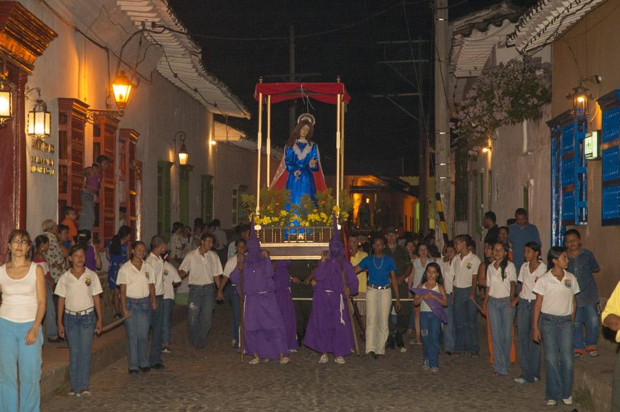 Procesion de Semana santa en Santa fe de Antioquia...