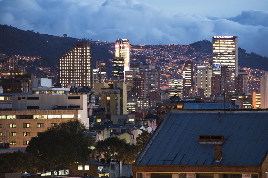 Panoramica Atardecer de la Ciudad de Bogota, Cundi...