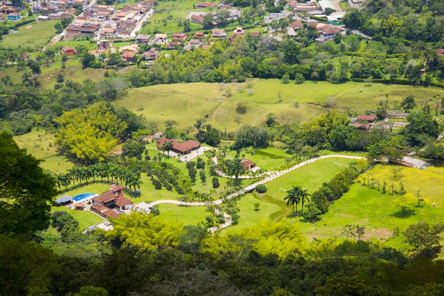 Panoramica de una Casa Finca Venecia, Antioquia, C...