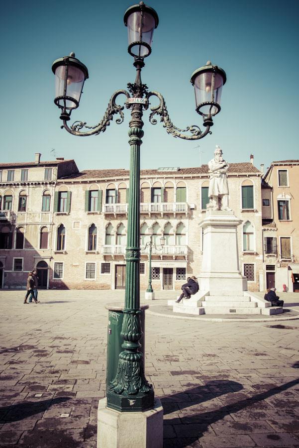 Escultura en Venecia, Veneto, Italia, Europa Occid...