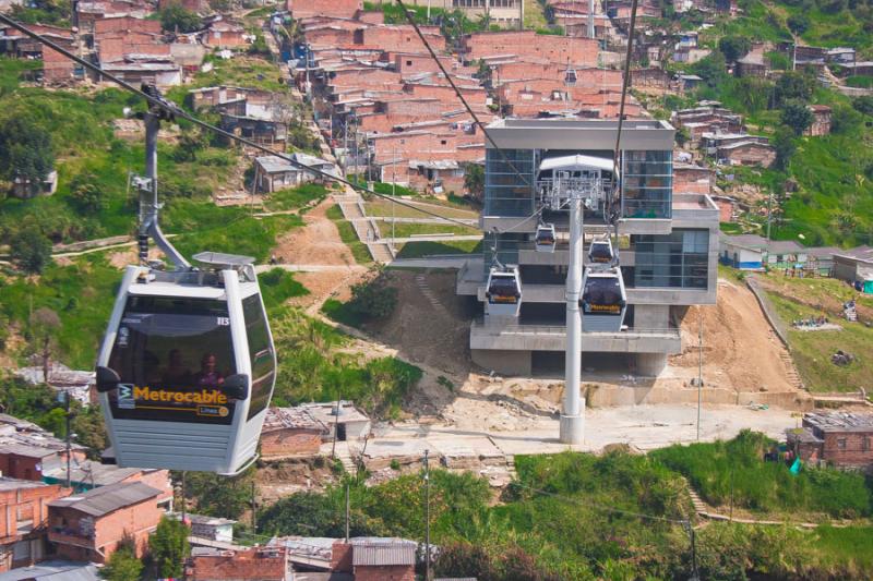 Cabinas del Metrocable, Medellin, Antioquia, Colom...