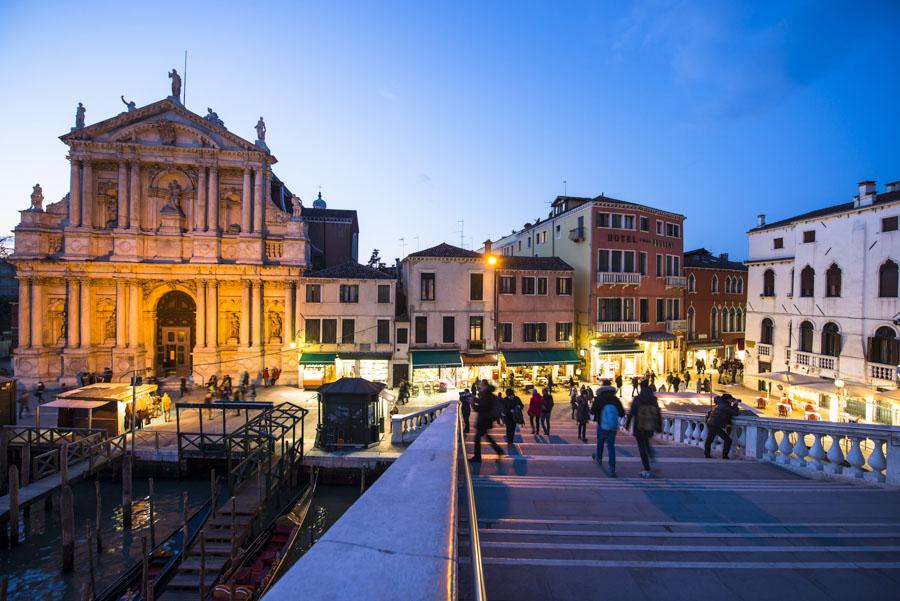 Ataradecer Gran Canal, Venecia, Veneto, Italia, Eu...