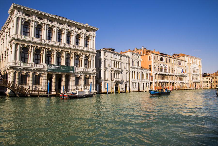 Ataradecer Gran Canal, Venecia, Veneto, Italia, Eu...