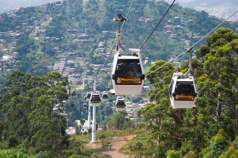 Cabinas del Metrocable, Medellin, Antioquia, Colom...