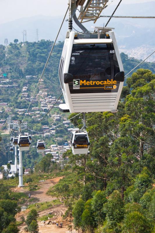 Cabinas del Metrocable, Medellin, Antioquia, Colom...