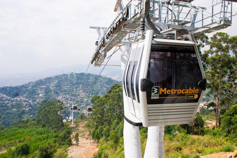 Cabinas del Metrocable, Medellin, Antioquia, Colom...