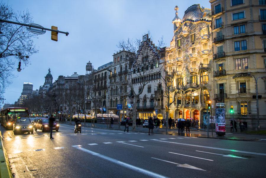 La Casa Batllo, Paseo de Gracia, Barcelona, Españ...