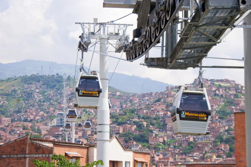 Cabinas del Metrocable, Medellin, Antioquia, Colom...