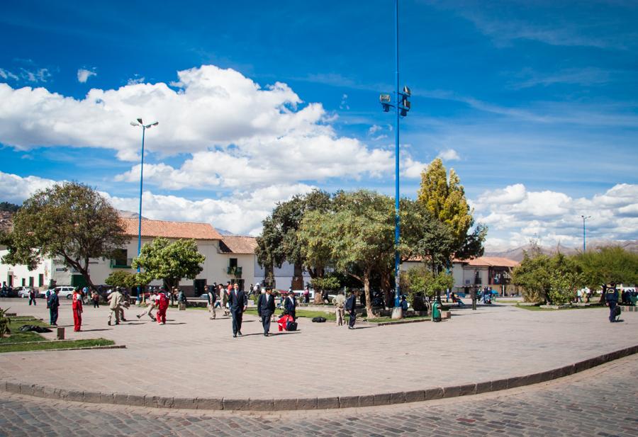 Plaza San Francisco, Peru, Cuzco, Cusco, Sur Ameri...