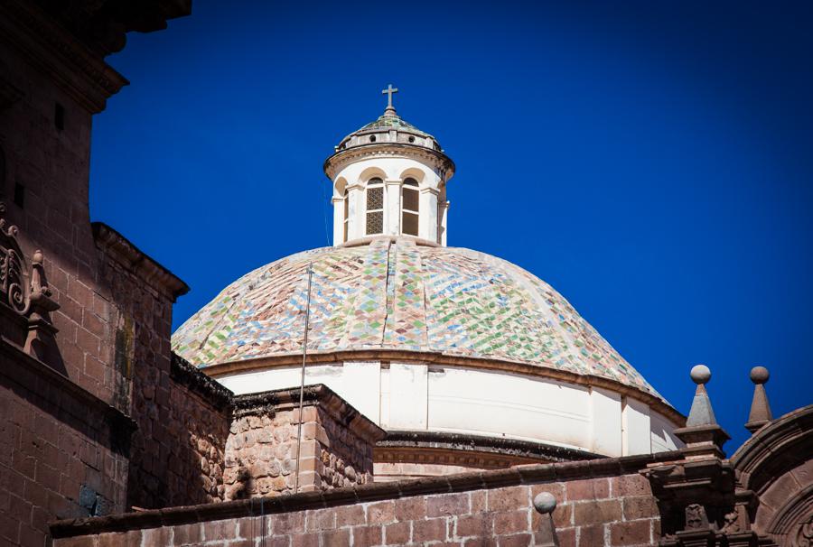 Cupula Iglesia la Compañia de Jesus, Cuzco, Peru,...