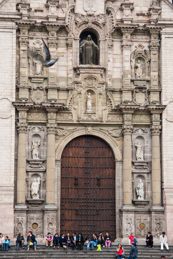 Entrada de la Catedral de Lima, Peru, Sur America