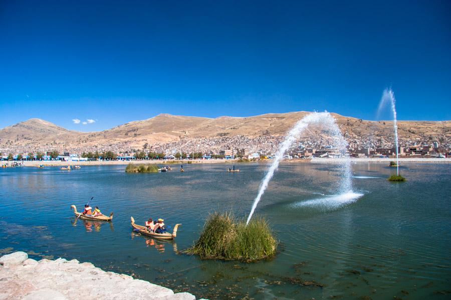 Lago Titicaca, Provincia del Puno, Peru, Cuzco, Cu...