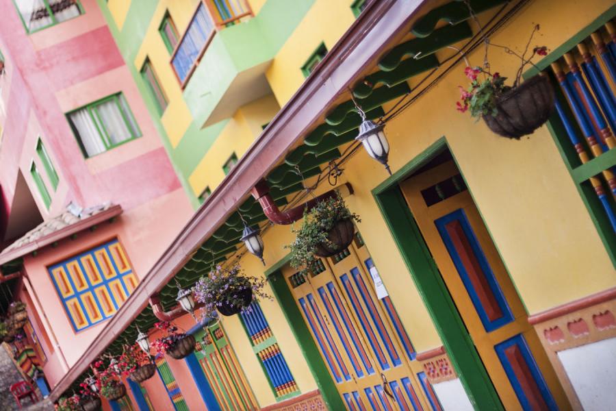 Arquitectura Tradicional, Guatape, Antioquia, Orie...