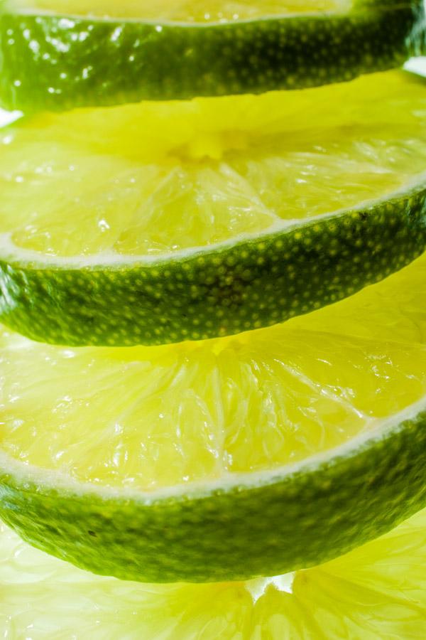 Detalle de unas rodajas de Limon