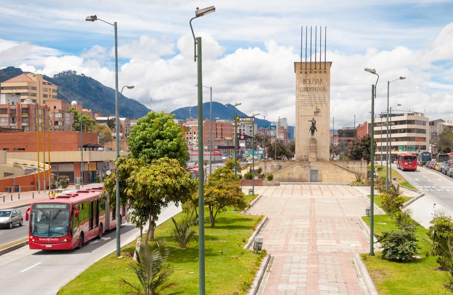 Monumento Bolivar Libertador, Bogota, Cundinamarca...