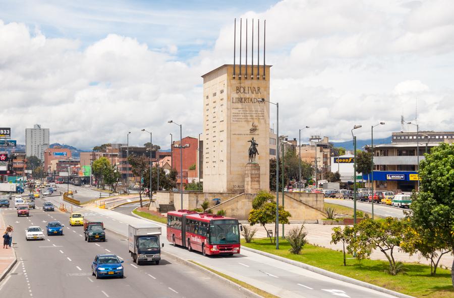 Monumento Bolivar Libertador, Bogota, Cundinamarca...