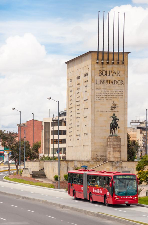 Monumento Bolivar Libertador, Bogota, Cundinamarca...