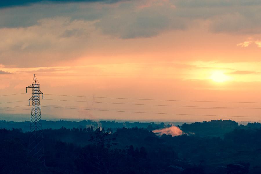 Atardecer Naranjado en Montenegro, QuIndio, Colomb...