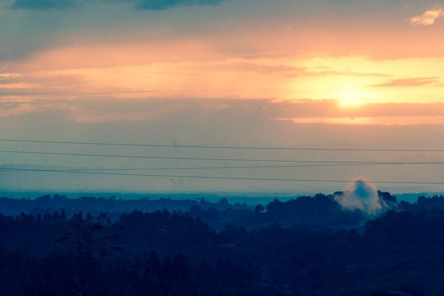 Atardecer Naranjado en Montenegro, QuIndio, Colomb...