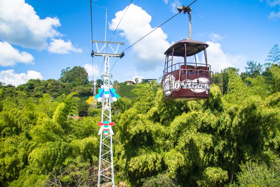 Teleferico en el Parque del Cafe, Montenegro, QuIn...