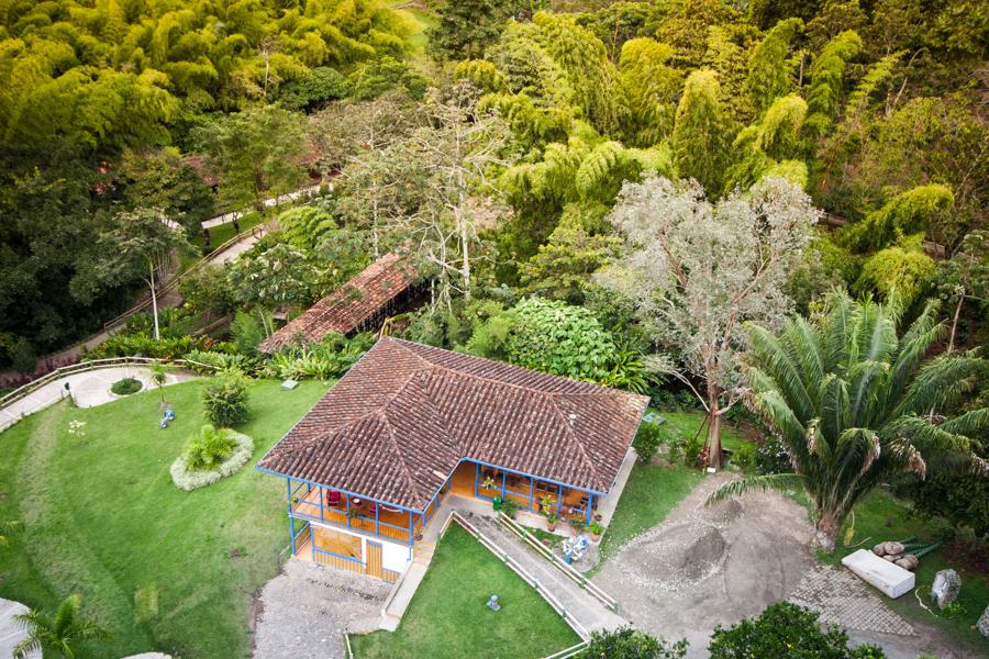 Paisaje Aereo en el Parque Nacional del Cafe, Mont...