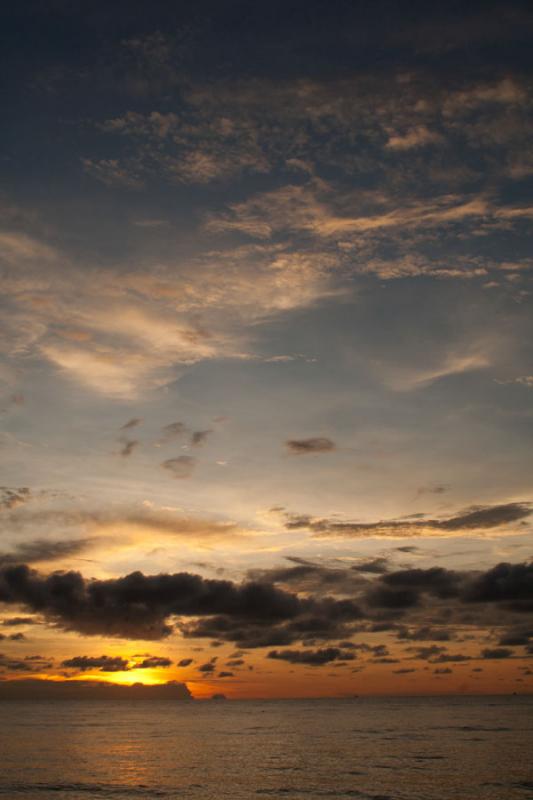 Atardecer en el Golfo de Morrosquillo, CoveÃ±as,...