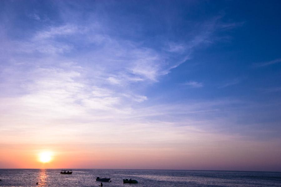 Atardecer, Santa Marta, el Rodadero, Magdalena, Co...