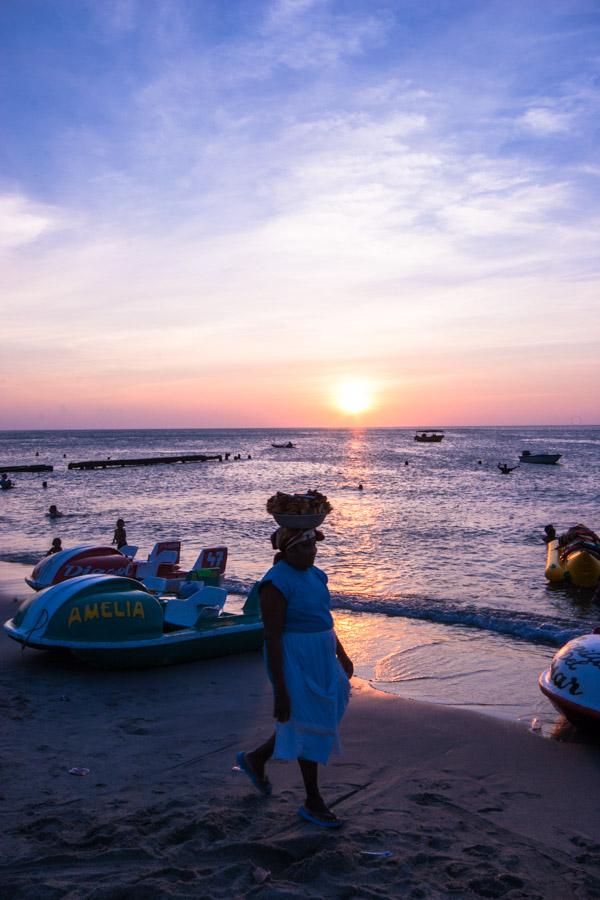 Atardecer, Santa Marta, el Rodadero, Magdalena, Co...