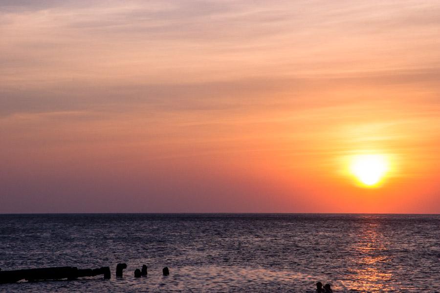 Atardecer, Santa Marta, el Rodadero, Magdalena, Co...