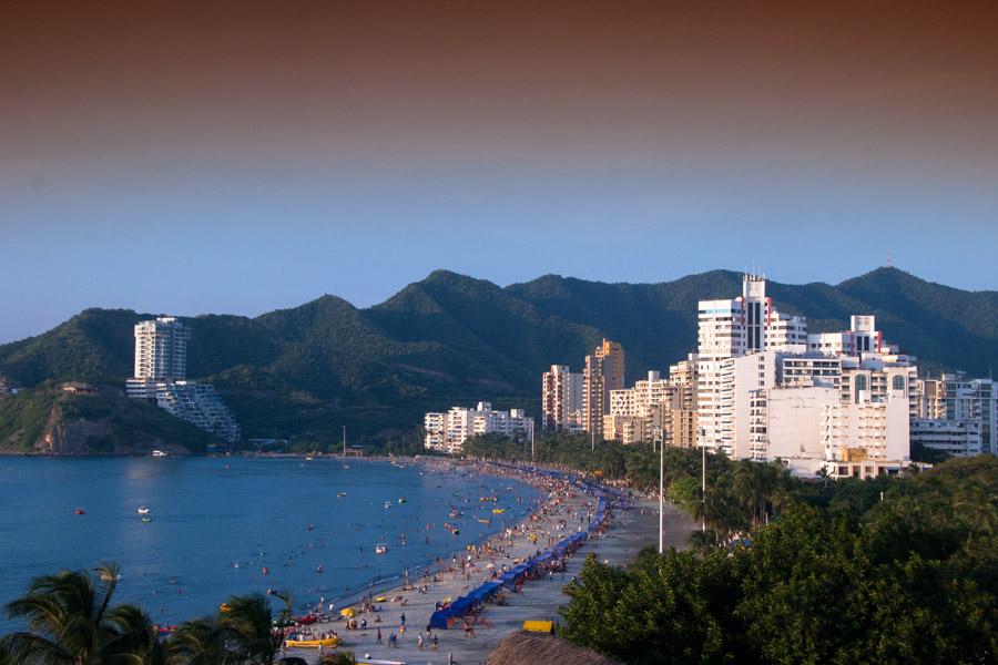 Panoramica del Rodadero, Santa Marta, Magdalena, C...