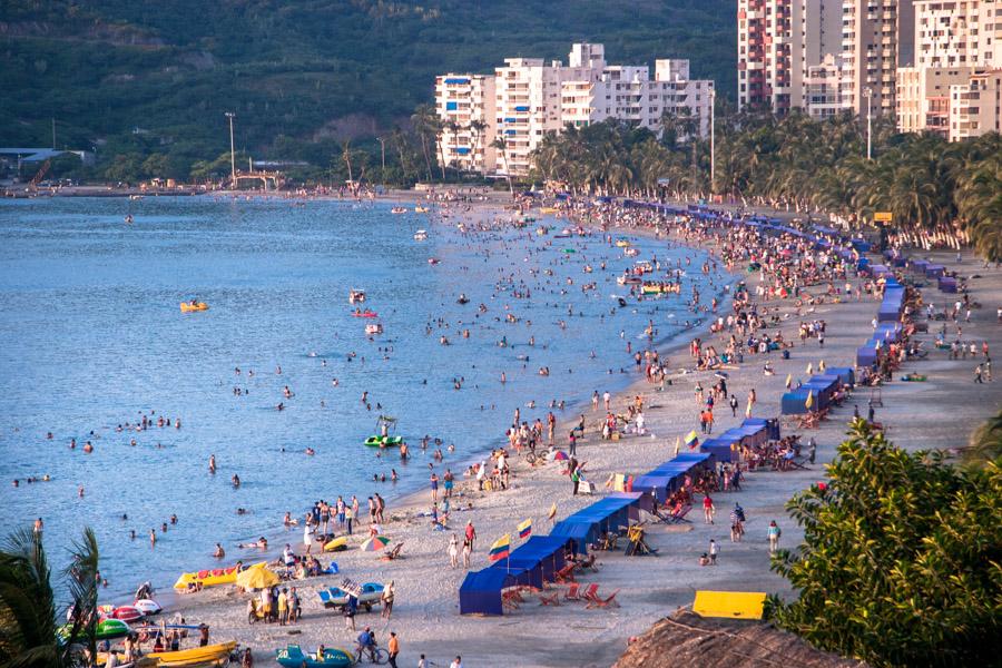 Panoramica del Rodadero, Santa Marta, Magdalena, C...