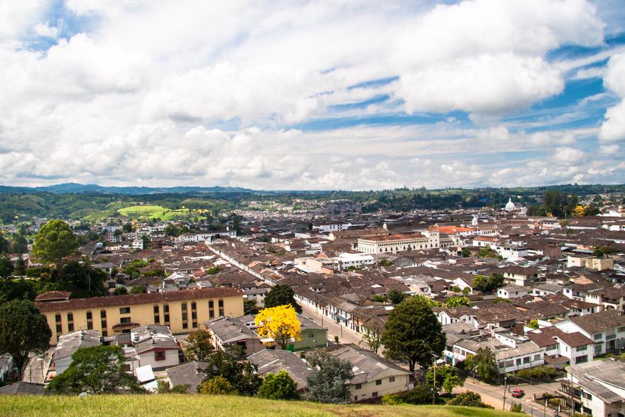 Panoramica de Popayan, Cauca, Colombia