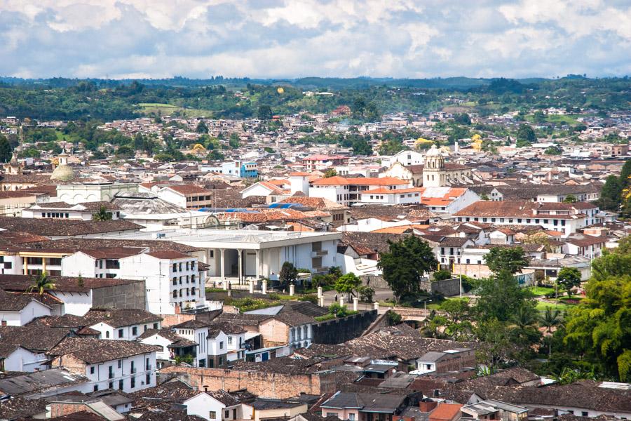 Panoramica de Popayan, Cauca, Colombia