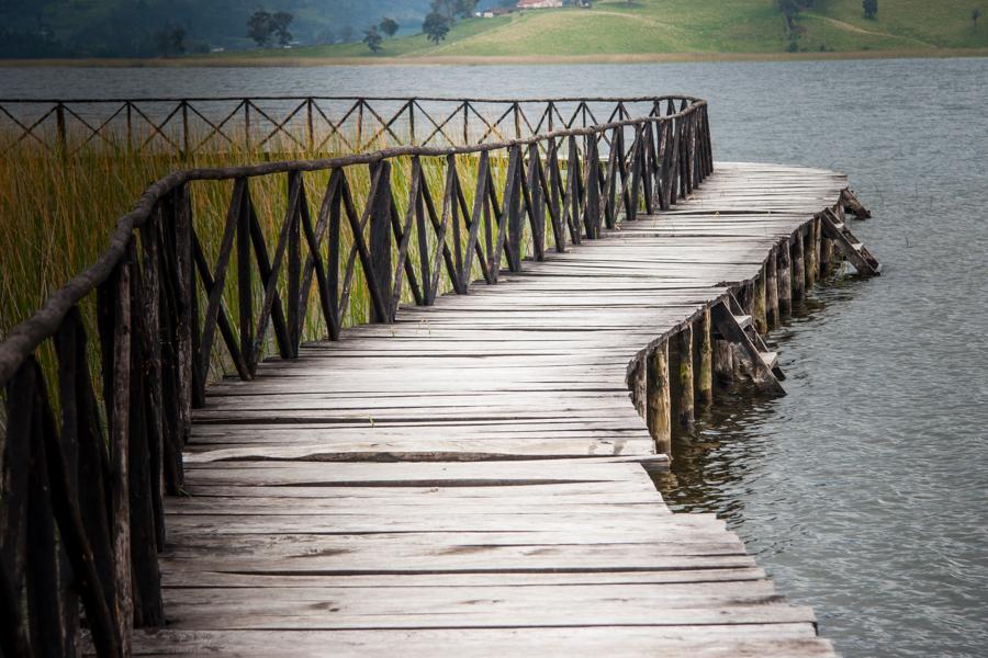 Laguna de la Cocha en San Juan de Pasto, Nariño, ...