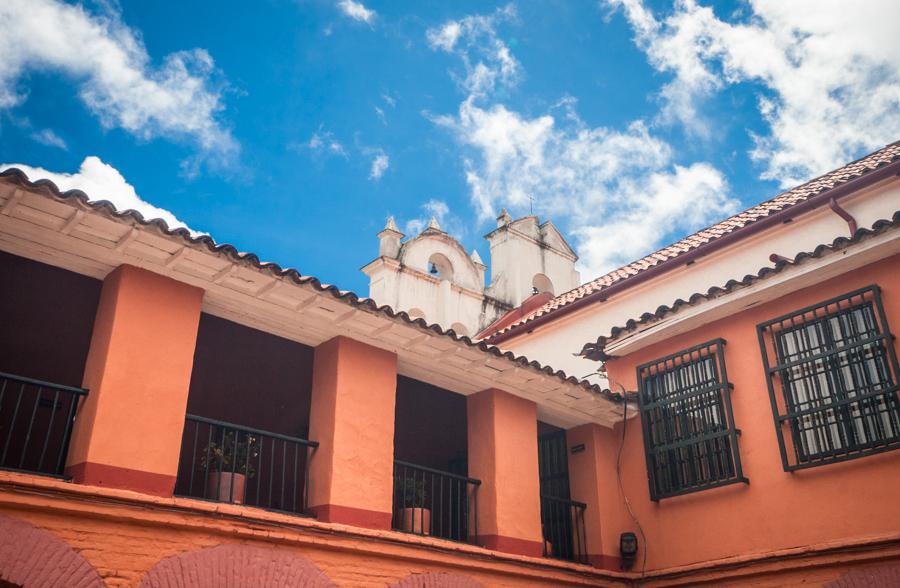 Interior de una Casa Colonial en Bogota, Cundinama...