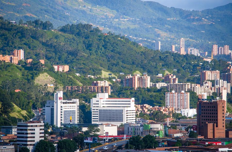 Panoramica de la Ciudad de Medellin, Antioquia, Co...