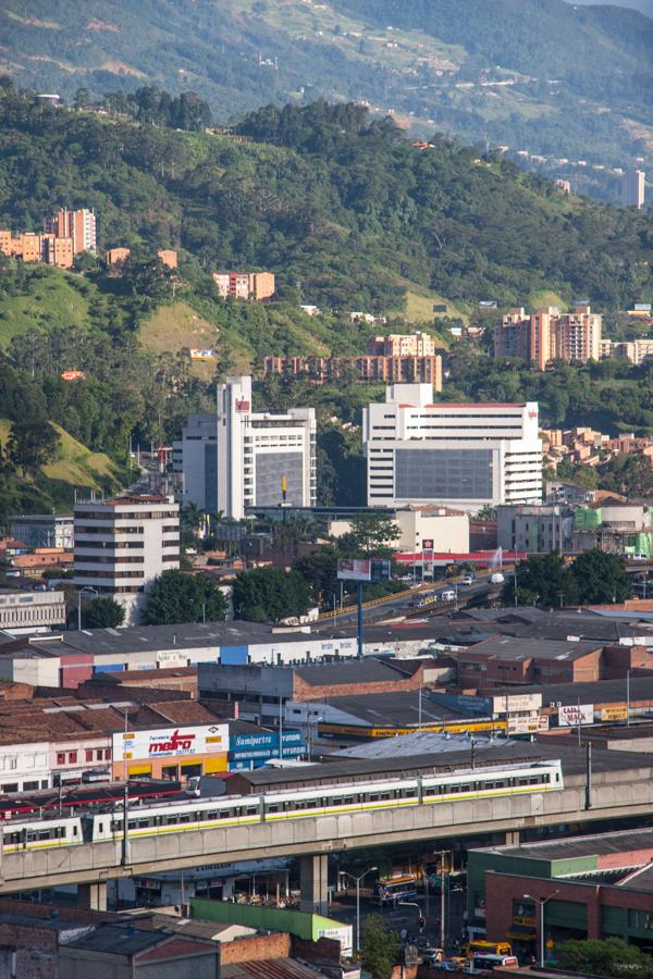 Panoramica de la ciudad de Medellin, Antioquia, Co...